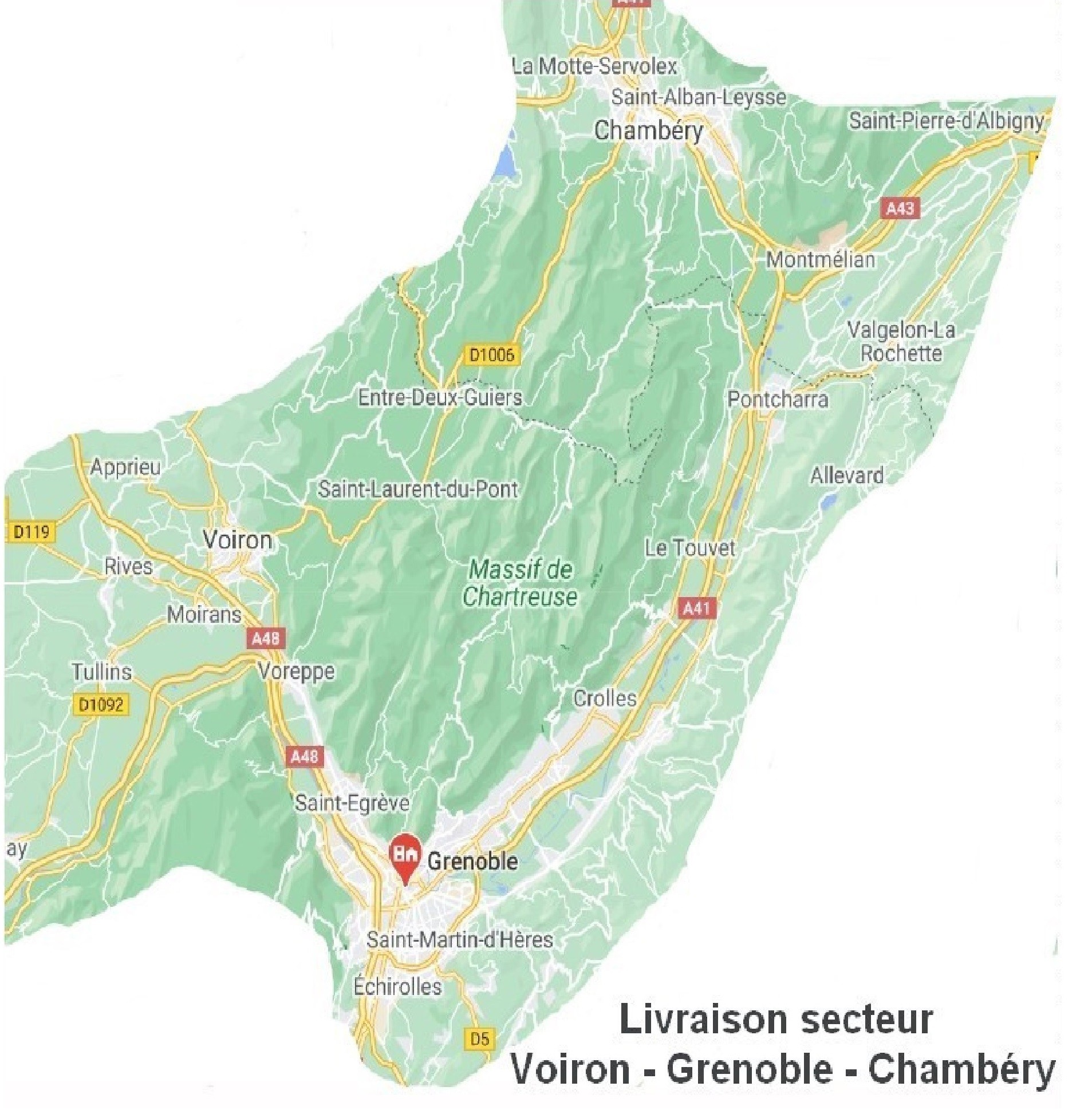 Secteur Voiron-Grenoble-Chambéry